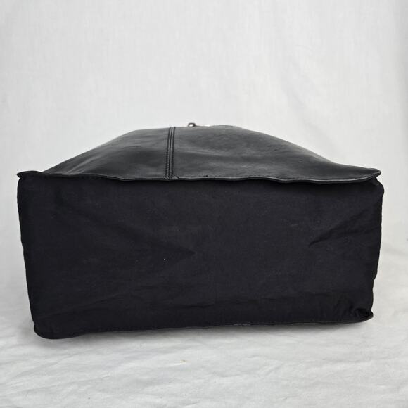 Adidas Leather & Cotton Satchel Bag Black T04TDWM900057 - Picture 11 of 16